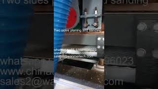 Top and Bottom Two sides planing and sanding machine/solid wood thickness calibrating and polishing