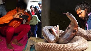 खतरनाक मंजर नाग नागिन का, एक साथ कैसे रेस्क्यू किया गया!😱 Venomous Nag Nagin Snake Rescue