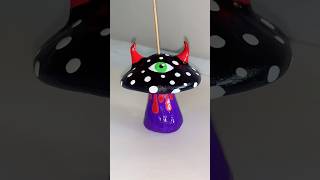 Devil shroom incense holder🔥 #polymerclay #diy #smallbusiness