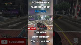 GIANT CRASH INTO A COP! (GTA 5 RP) #shorts #gta #gaming #subscribe #funny