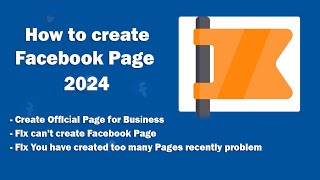 How to create official Facebook Page in 2024 | Fix You have created too many Pages recently problem