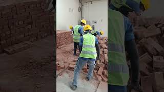 bricks staking #youtubeshort #constuction #brickwork