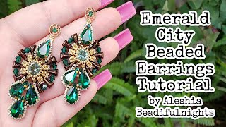 Emerald City Beaded Earrings Tutorial