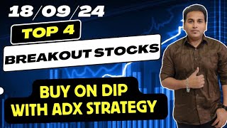 Top 4 Breakout stocks for tomorrow | 18/09/24 | swing stocks for tomorrow | intraday stocks tomorrow