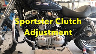 How To Harley Davidson Sportster Clutch Adjustment