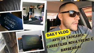 DAILY VLOG  |  NOVA TAMPA CUSTOMIZADA DA TACKLEBOX PELA IZPAINTS, TREINO E CARRETILHA NOVA