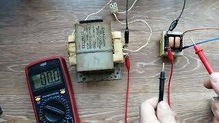 Так безопасней Подключение трансформатора магнетрона микроволновки плюс измерения