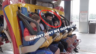 ALMOST LOST MY GOPRO --- SIX FLAGS TRIP 2017