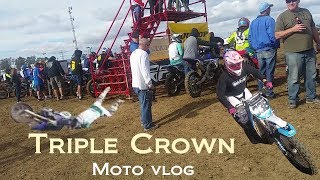 Triple Crown Race! +crash-Moto vlog