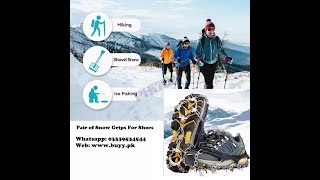 Ice Gripper Spike for Shoes, Anti Slip Climbing Snow Spikes / Best Snow Grips for Shoes 2024