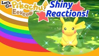 A Random Encounter Shiny Pikachu! | Pokemon Let's Go! Live Shiny Reaction #1