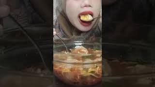 ASMR mukbang bakso telor & urat pedes nampol !! #baksopedas #baksourat