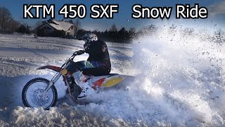 KTM 450 SX F Snow Ride  | motocross | enduro | 4-700