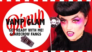 VAMP GLAM | HOW TO | ARIBRUSH | VAMPIRE MAKEUP | HALLOWEEN | SCARECROW FANGS