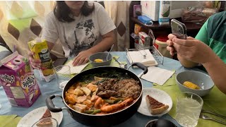 Let's eat Korean style of hot pot, Bulgogi || Family Day Lunch