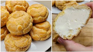 Cream​ puff​ recipe​, easy choux​ pastry​ and​ the​ best​ vanilla​ pastry​ cream