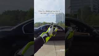 High School Students get excited to see a mini motorcycle on the highway #bikers #minimoto #texas