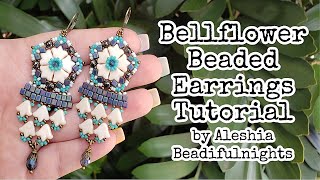 Bellflower Beaded Earrings Tutorial