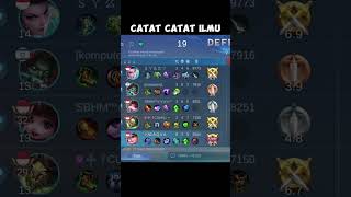 ILMU BARUDAK ILMU CATET #mobilelegends #mlbb #shorts