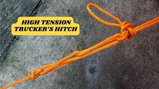 How to Tie Trucker's Hitch || #highlights #knitting