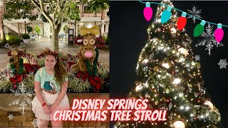 Disney Springs Christmas Tree Stroll | Vlogmas 2022