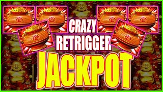 OMG HUGE WINS! This is Crazy I Could Not Lose on Happy & Prosperous Dragon Link Slot