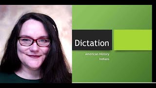 American English dictation activity:  American History - Native Americans