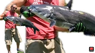 Catching MONSTER Catfish from the Shoreline