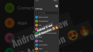 Android 12 New Over Scroll Animation