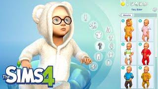 How to have A LOT of Outfits for Infants and Toddlers | The Sims 4