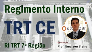 RI TRT CE - Arts. 14 (Tribunal Pleno - Competência Jurisdicional)