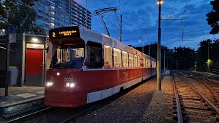 Avondritje op tramlijn 2  | HTM BN GTL8 3052 | 2023