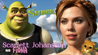 KI - AI generated Scarlett Johansson as Fiona in Shrek Part 1