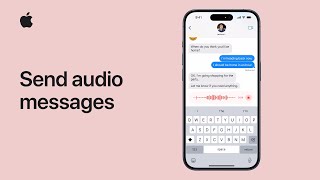 How to send audio messages on iPhone and iPad | Apple Support