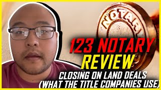 123 Notary Review - Closing on Land Deals (what the title companies use)