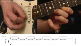 Exercices de guitare : Le legato - Ex 6