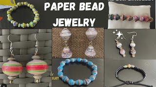 Paper bead jewelry ideas ( compilation )