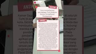 Bagaimana Cara mendaftarkan perusahaan Turki Anda ke Kantor Pendaftaran Perdagangan? - Marmara.Id