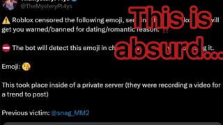 Roblox are BANNING people for using this emoji