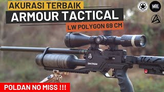 ARMOUR TACTICAL with LW POLYGON GERMANY 69cm | MAE SLUG 18gr - 1030 FPS MANTAP GILAAA