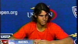 2008 US Open - Rafa Nadal post match interview (SF)