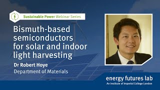 Webinar: Bismuth-based semiconductors for solar and indoor light harvesting