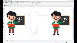 Image Outline in Coreldraw | Image Outline for laser & Vinyl Cutting | Image outline for Laser