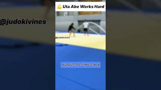 😮‍💨 Uta Abe works hard before the Olympic Games in Paris #ijf #judo #paris #shorts #short #viral