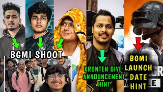 SCOUT, JONATHAN, MORTAL BGMI SHOOT | KRONTEN GIVE NEW BGMI ANNOUNCEMENT HINT | FULL BGMI LAUNCH DATE