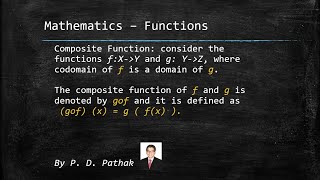 Mathematics functions : Composite function fog gof part 1