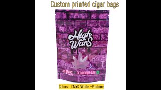 Custom printed cigar bags design RSH Packaging manufacturers