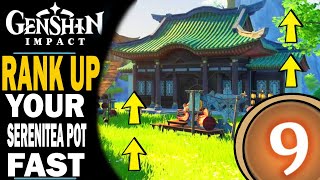 GENSHIN IMPACT - HOW TO LEVEL UP YOUR SERENITEA POT FAST - SERENITEA POT TIPS AND TRICKS!!