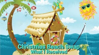 Christmas Beach Swap: What I Received from @craftingconcruz