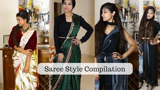 Saree Style Compilation | Modern Saree Draping